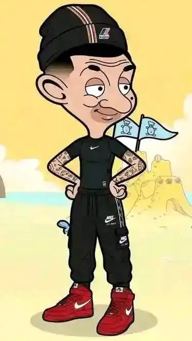 ai character: 🇿🇦 MR BEAN 🇿🇦 background