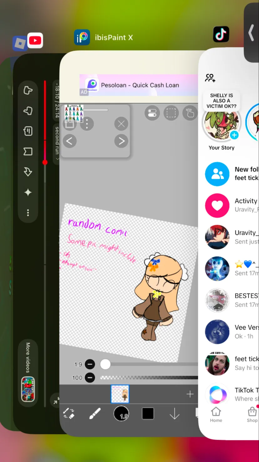 ai character: “Random comic”  background
