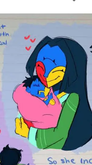 ai character: baby ena parents background