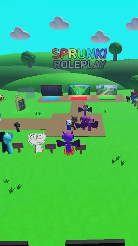 ai character: sprunki 3d rp background