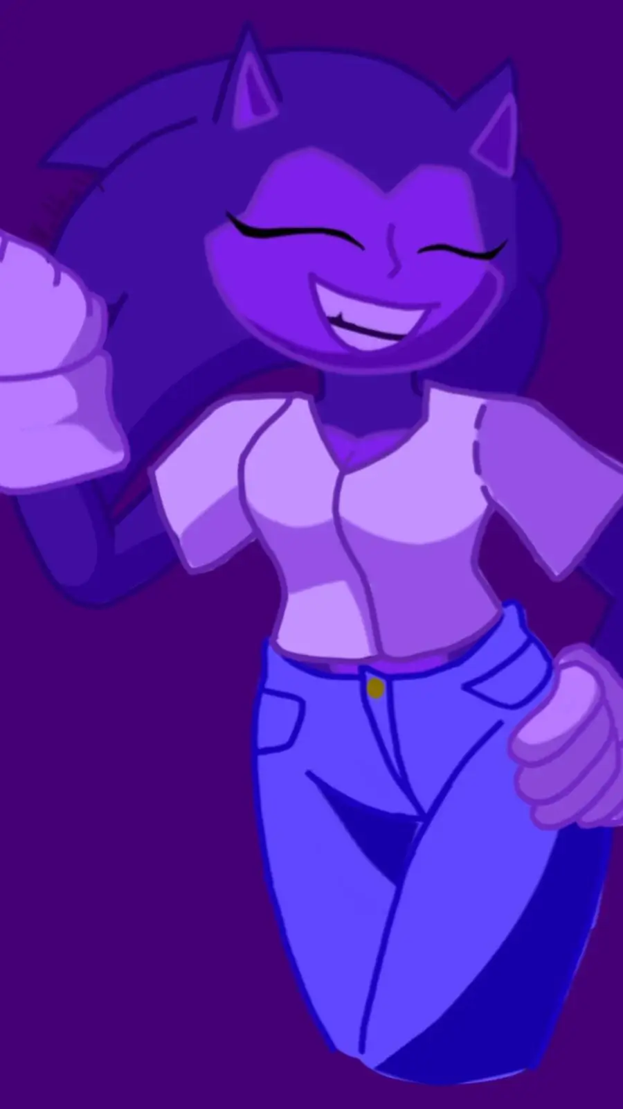 ai character: Majin(pero)Mujer background