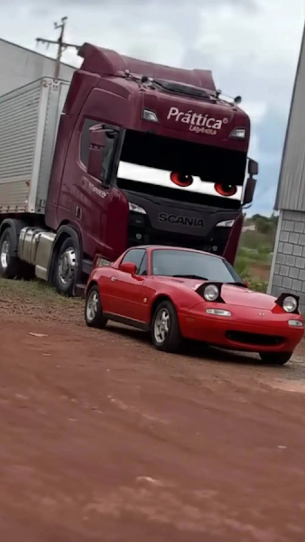 ai character: SCANIA E MIATA  background