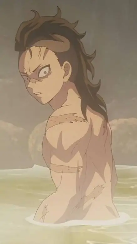 ai character: Genya~ hot spring background