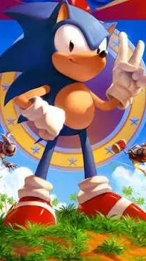 ai character: sonic  background