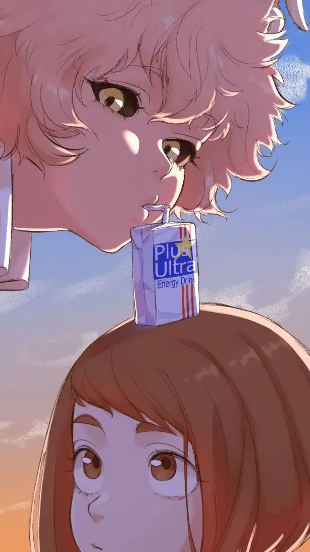 ai character: Mha Love triangle background