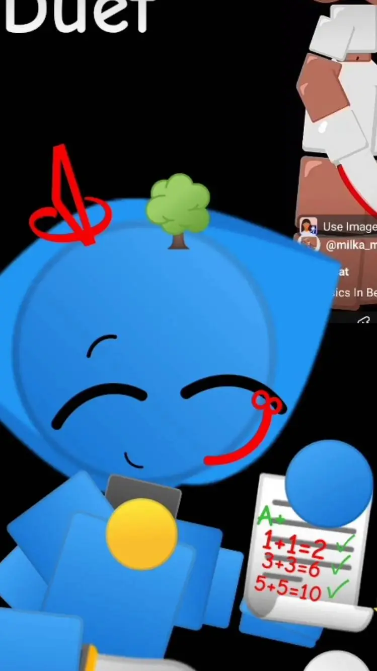 ai character: Blue miss background