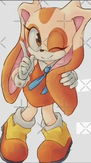 ai character: Cream The Rabbit background