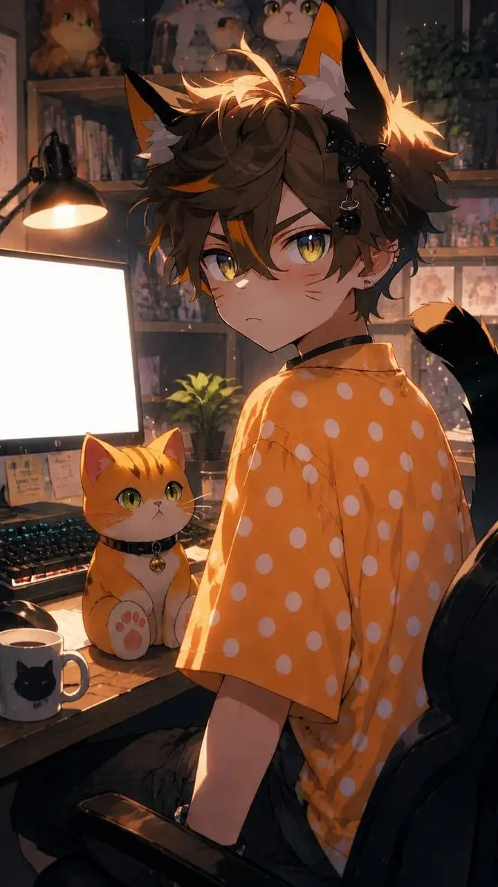 ai character: 🟠 Nick 😾 background