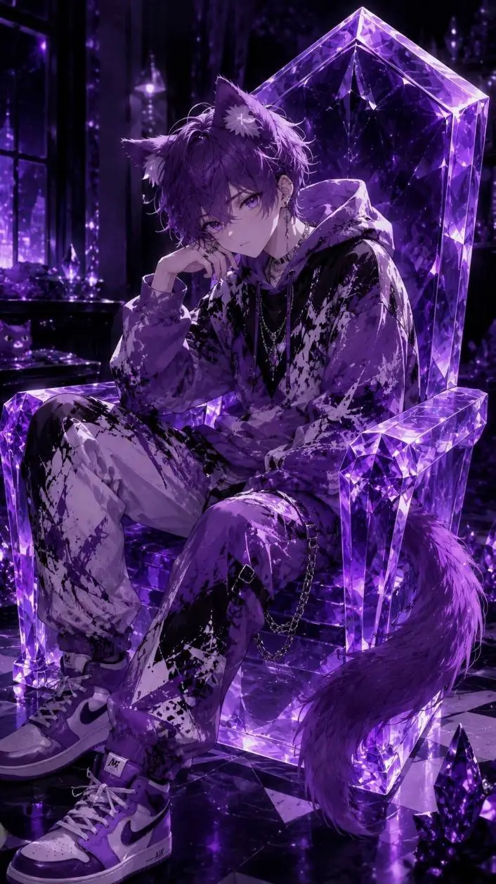 ai character: 💜 Vesper 🔮 background
