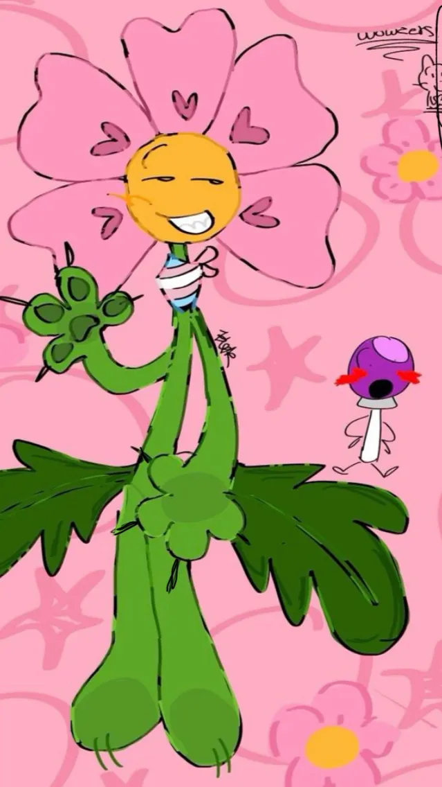 ai character: Flowerpop background