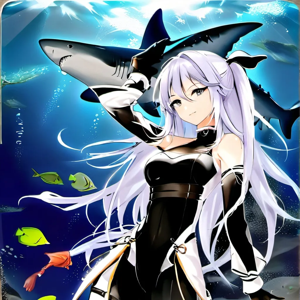 chat with ai character: shark girl