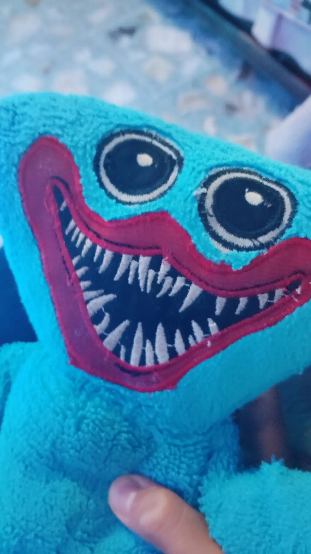 ai character: LiamHuggyWuggy background