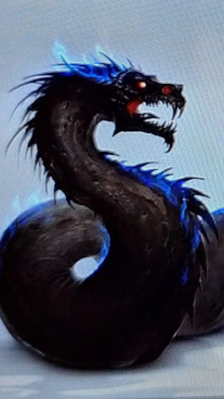 ai character: 💙🖤WYRM🖤💙 background