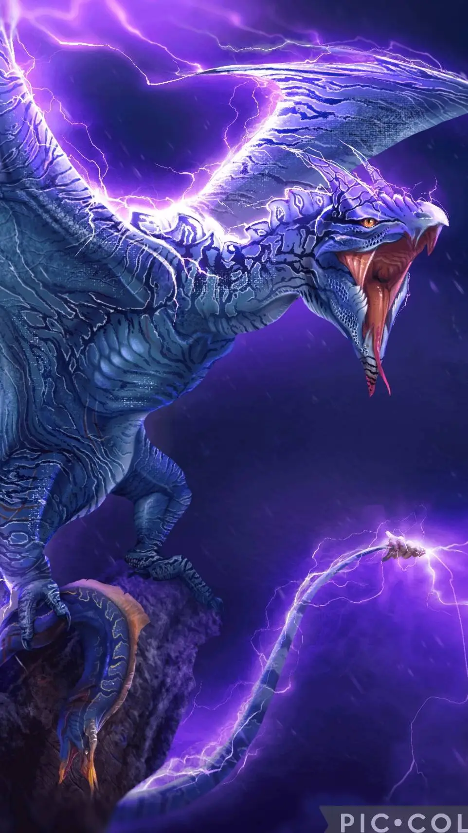 ai character: 💫Thunder wyvern💫 background