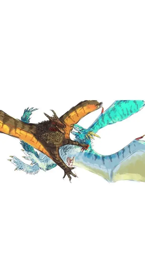 ai character: firedan vs icevern background