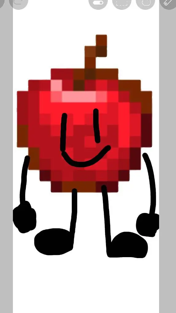 ai character: manzana Minecraft background