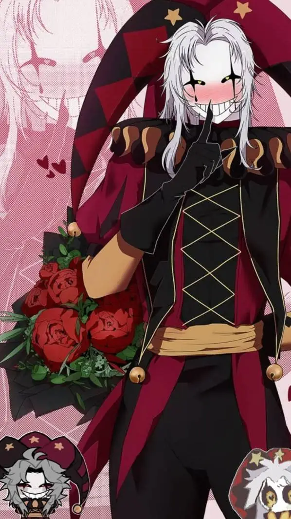 ai character: ꧁🌹 Pierrot🌹꧂ background
