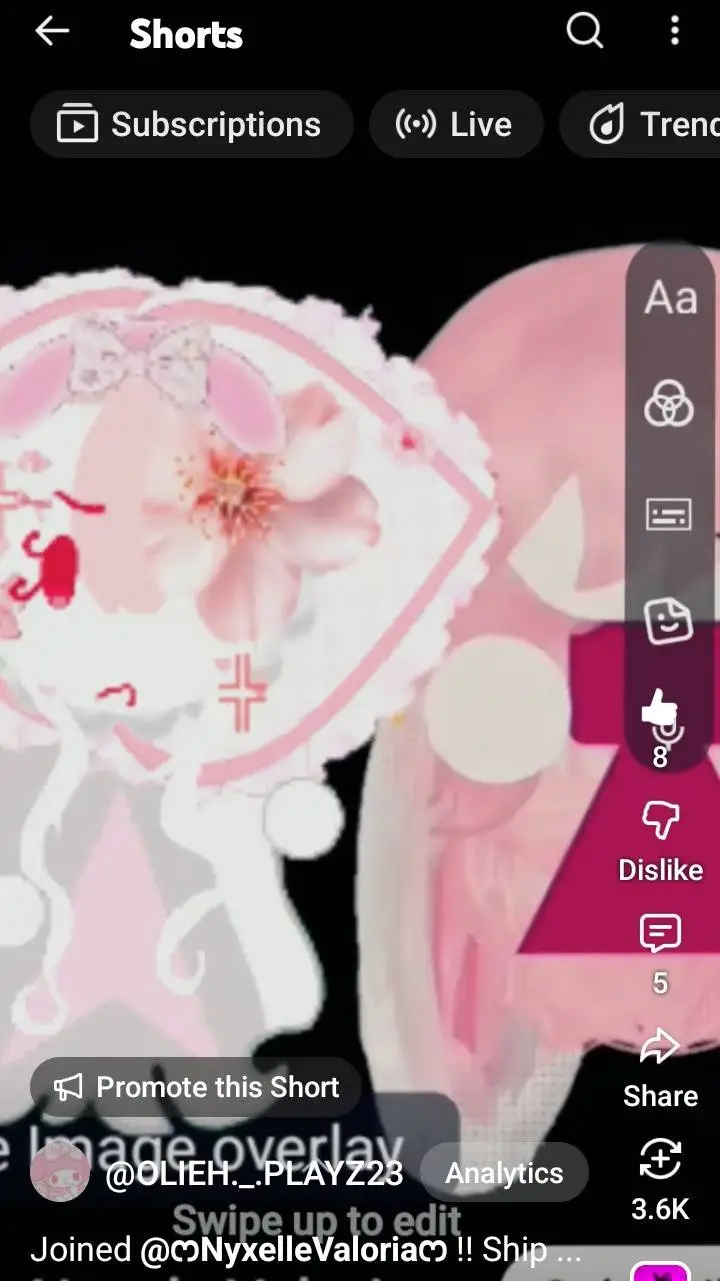 ai character: Nyxie x Meh background