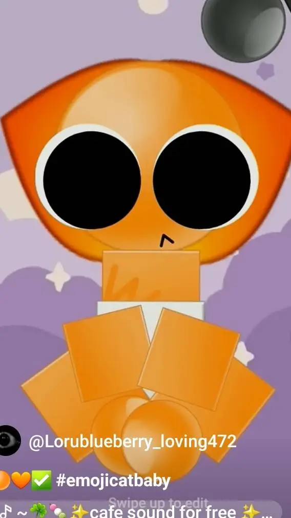 ai character: Orange ec baby background
