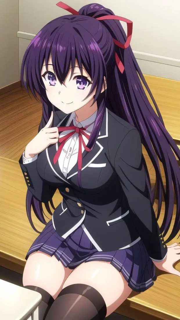 ai character: Tohka Yatogami yan background
