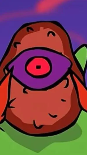 ai character: One Eyed Egg background