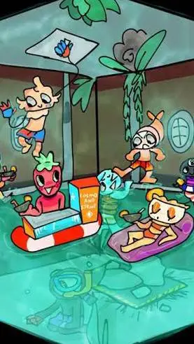 ai character: festa piscina dw background