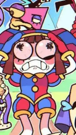 ai character: digital circus background