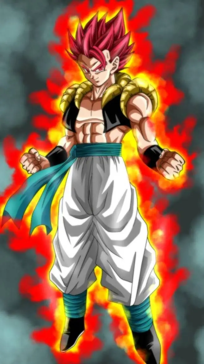 ai character: gogeta  background