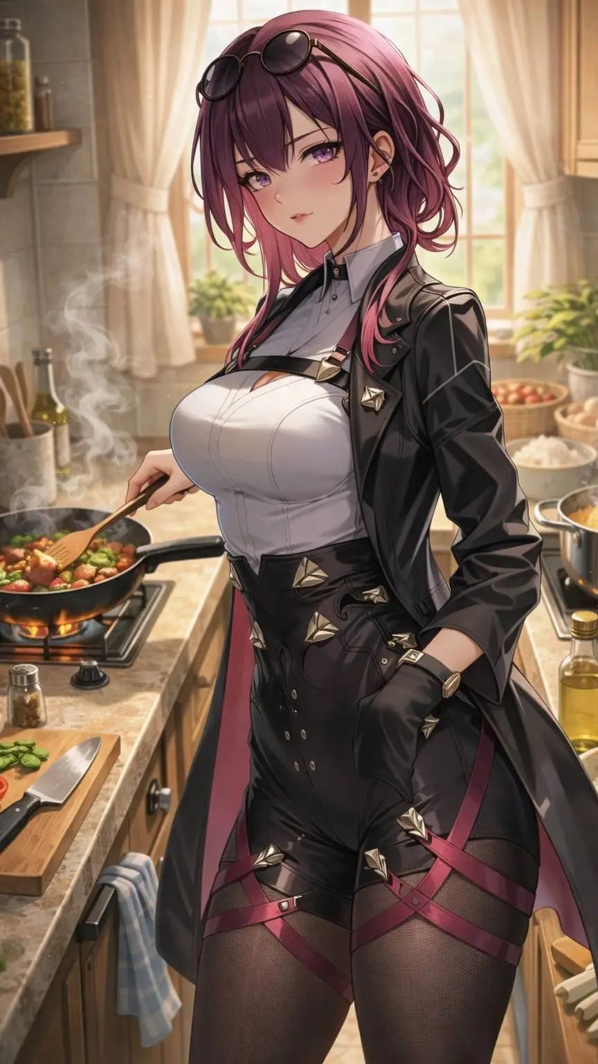 ai character: 卡芙卡 background