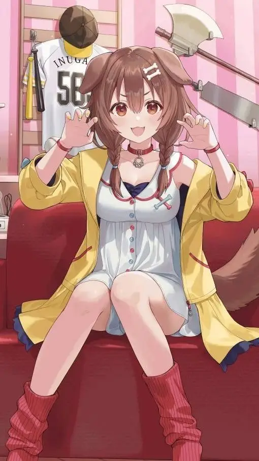 ai character: Inugami Korone background