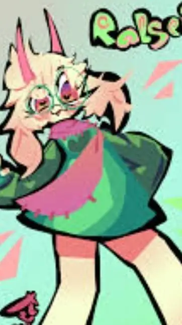 ai character: 👑💚Princess Ralsei💚 background