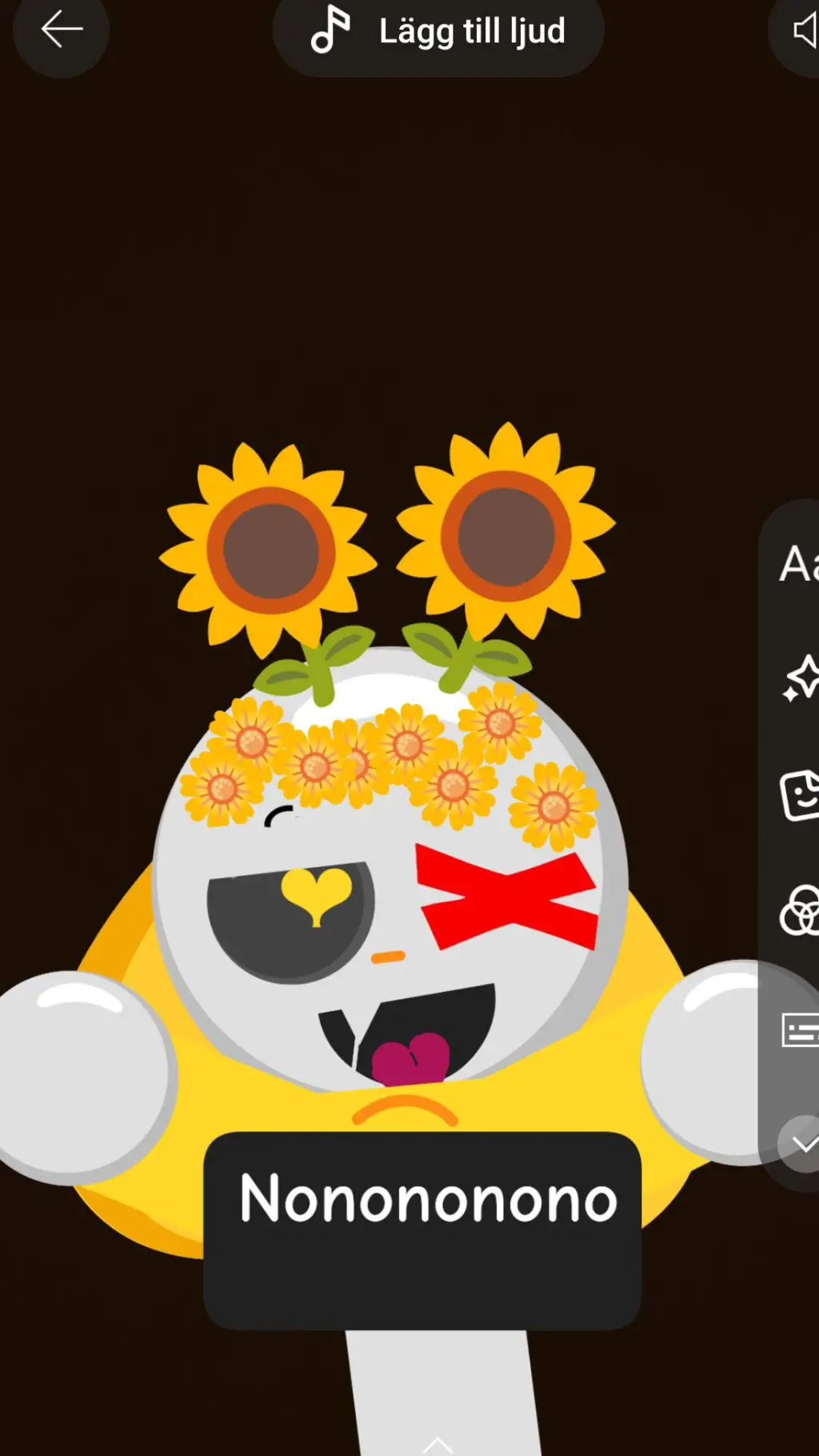 ai character: Emojibunny heat  background
