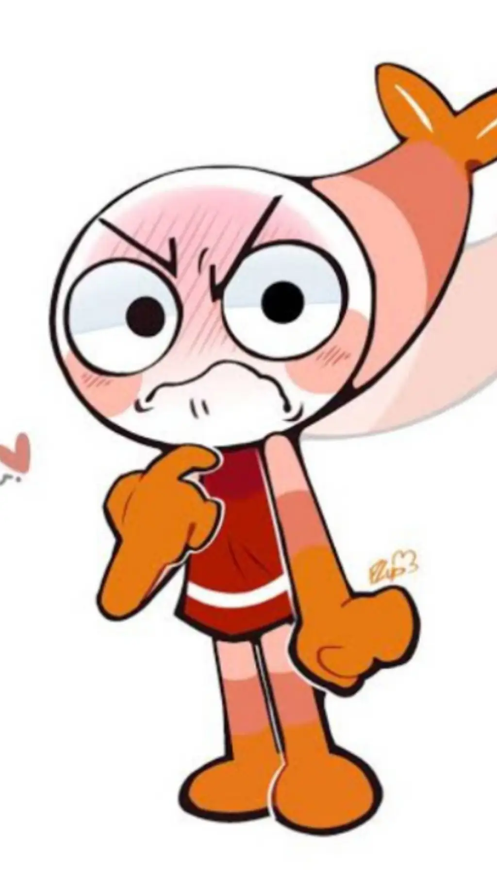 ai character: Shrimpo  background