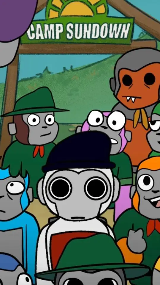 ai character: ~camping~ background