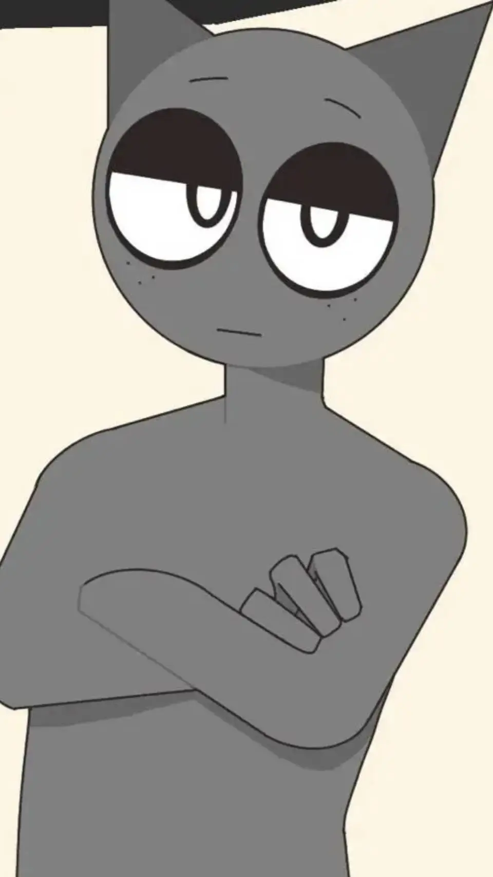 ai character: gray background