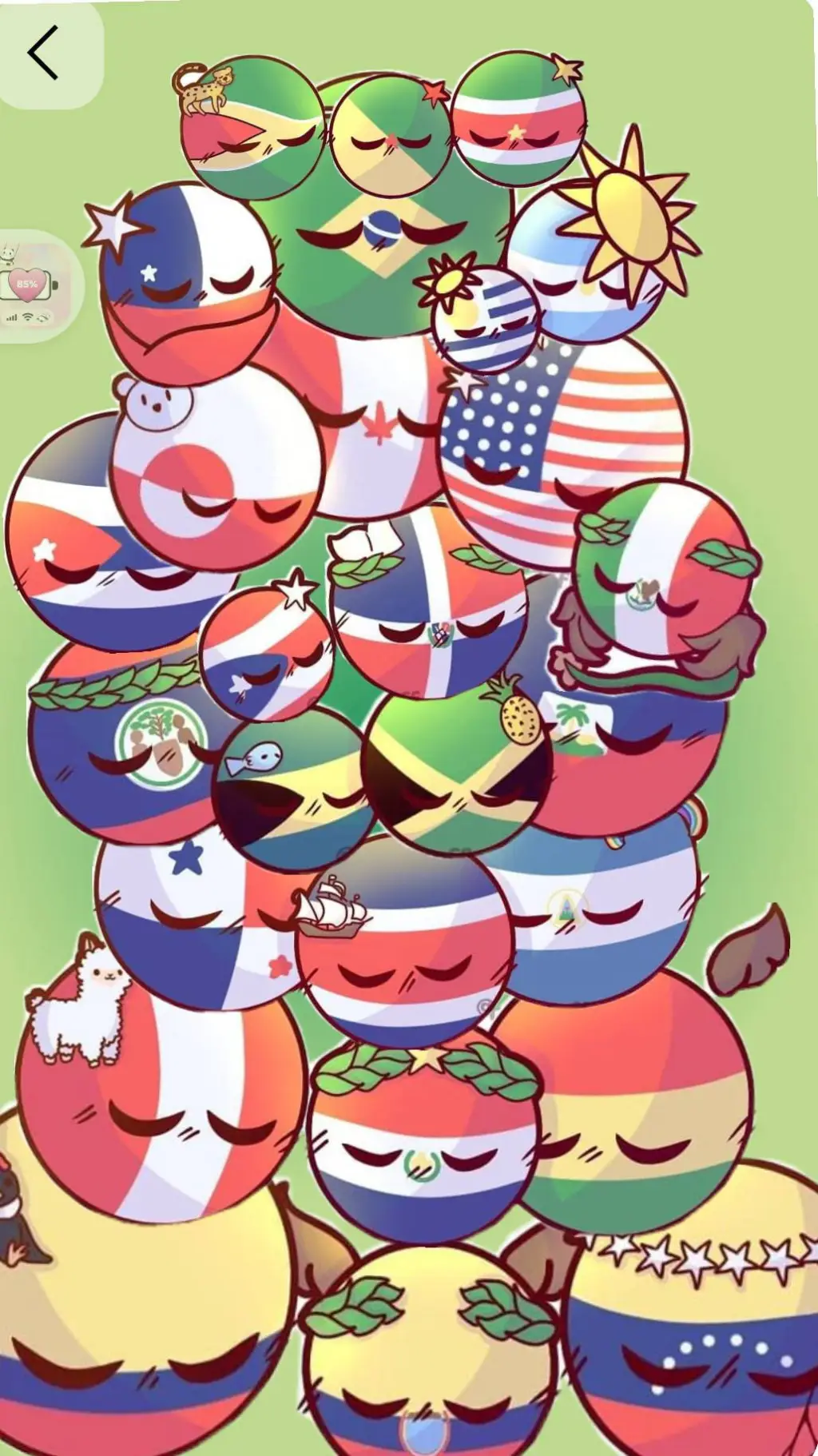 ai character: contryballs  background
