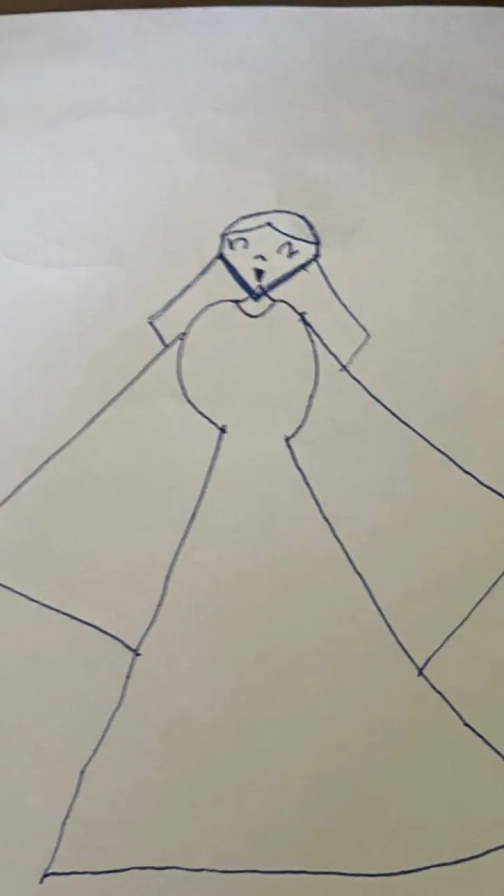 ai character: Glitchy background