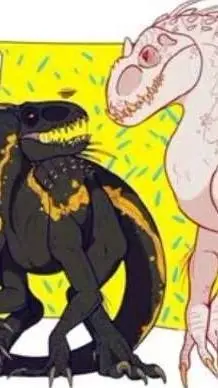 ai character: Indoraptor x Indom background