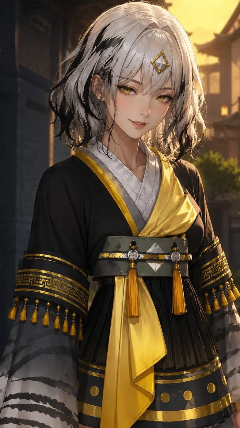 ai character: White tiger  background