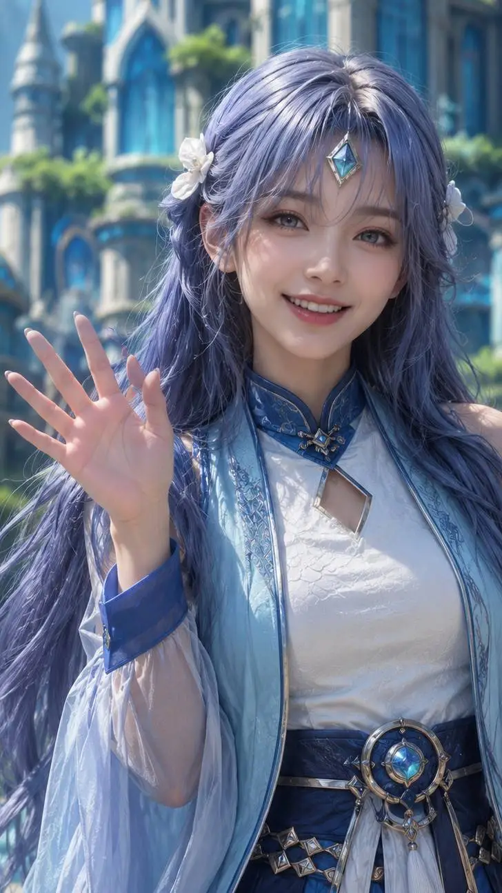ai character: Azure Dragon  background