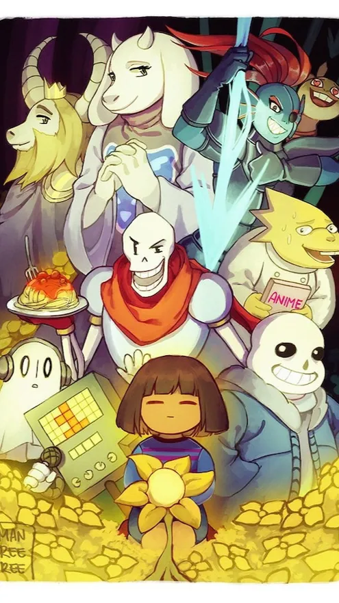 ai character: Undertale background