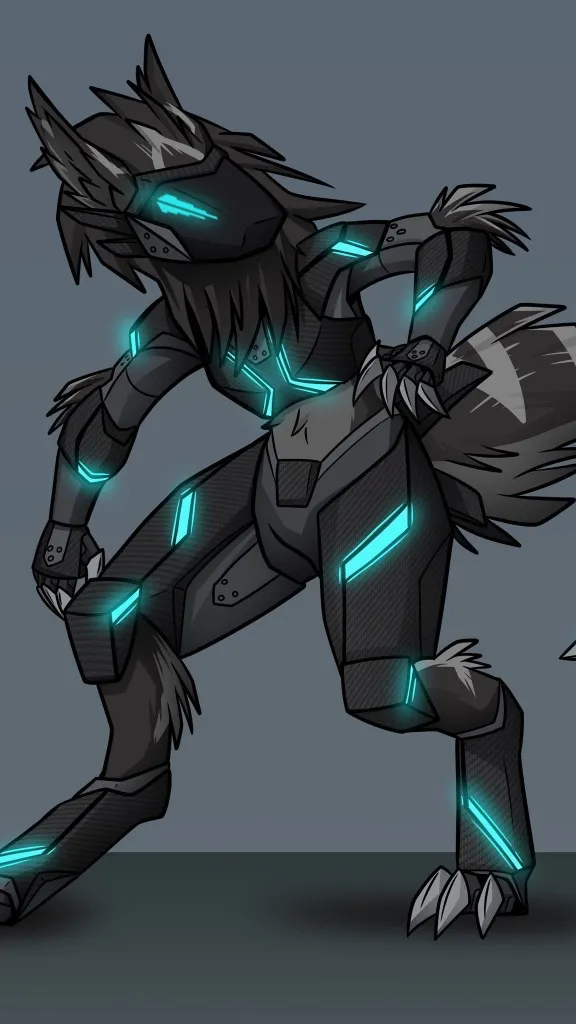 ai character: Protogen lab background