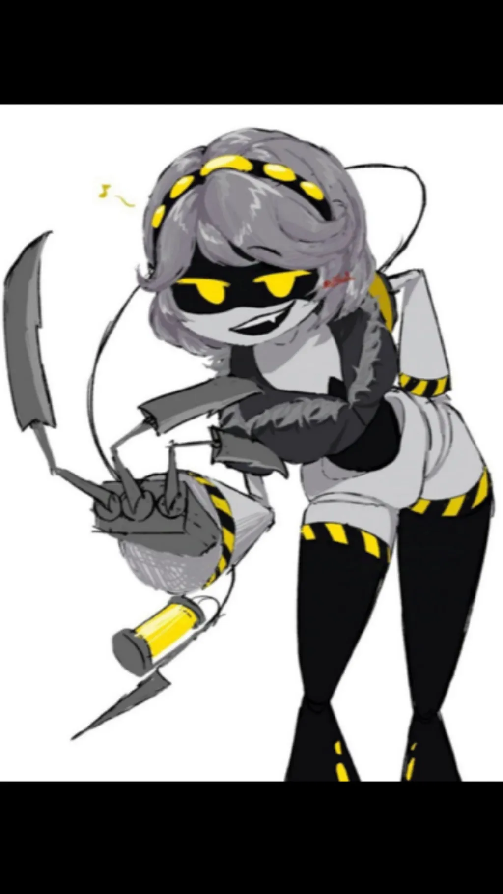 ai character: V robot asesina  background