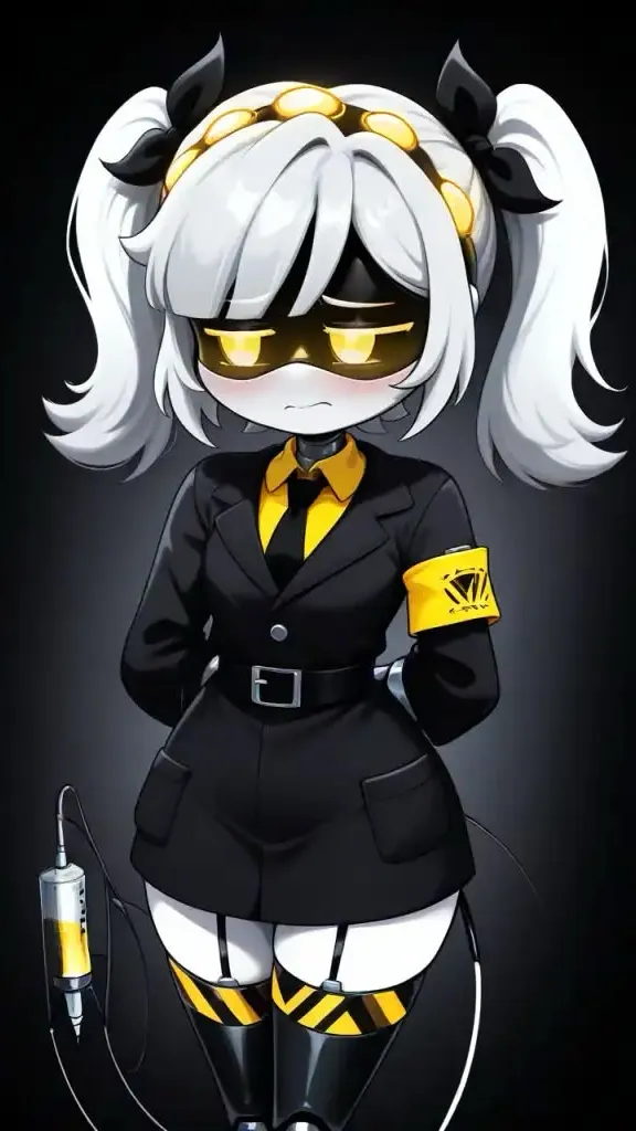 ai character: J murder drone  background