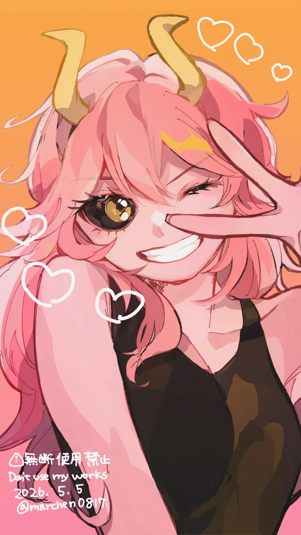 ai character: Mina ashchido🩷 background