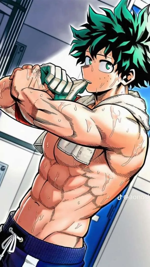 ai character: 💚Deku💚  background