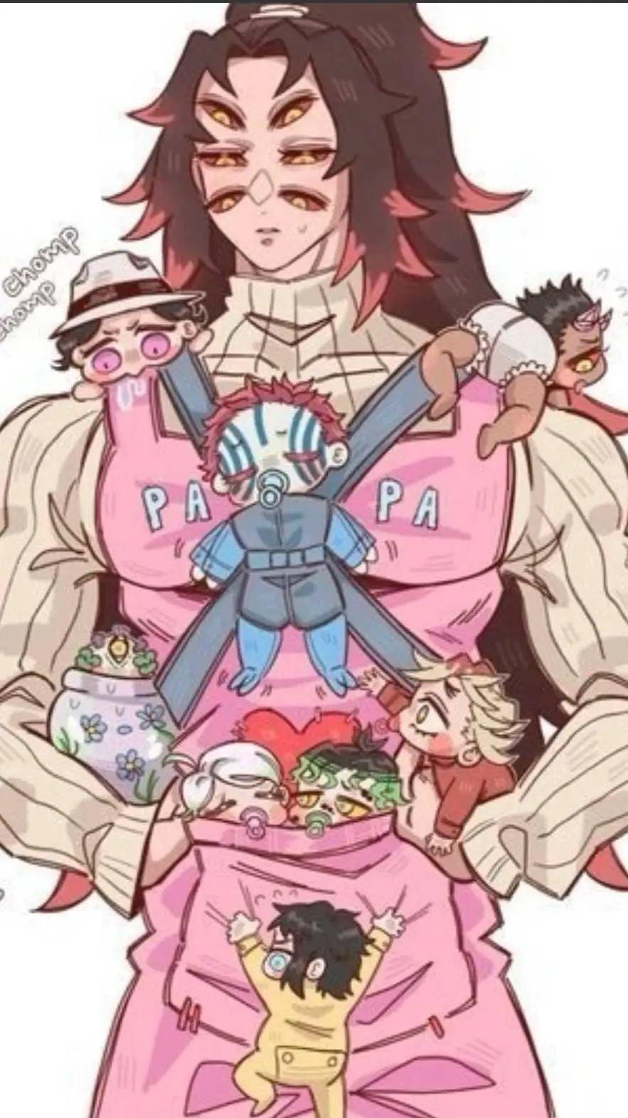 ai character: Baby uppermoons  background