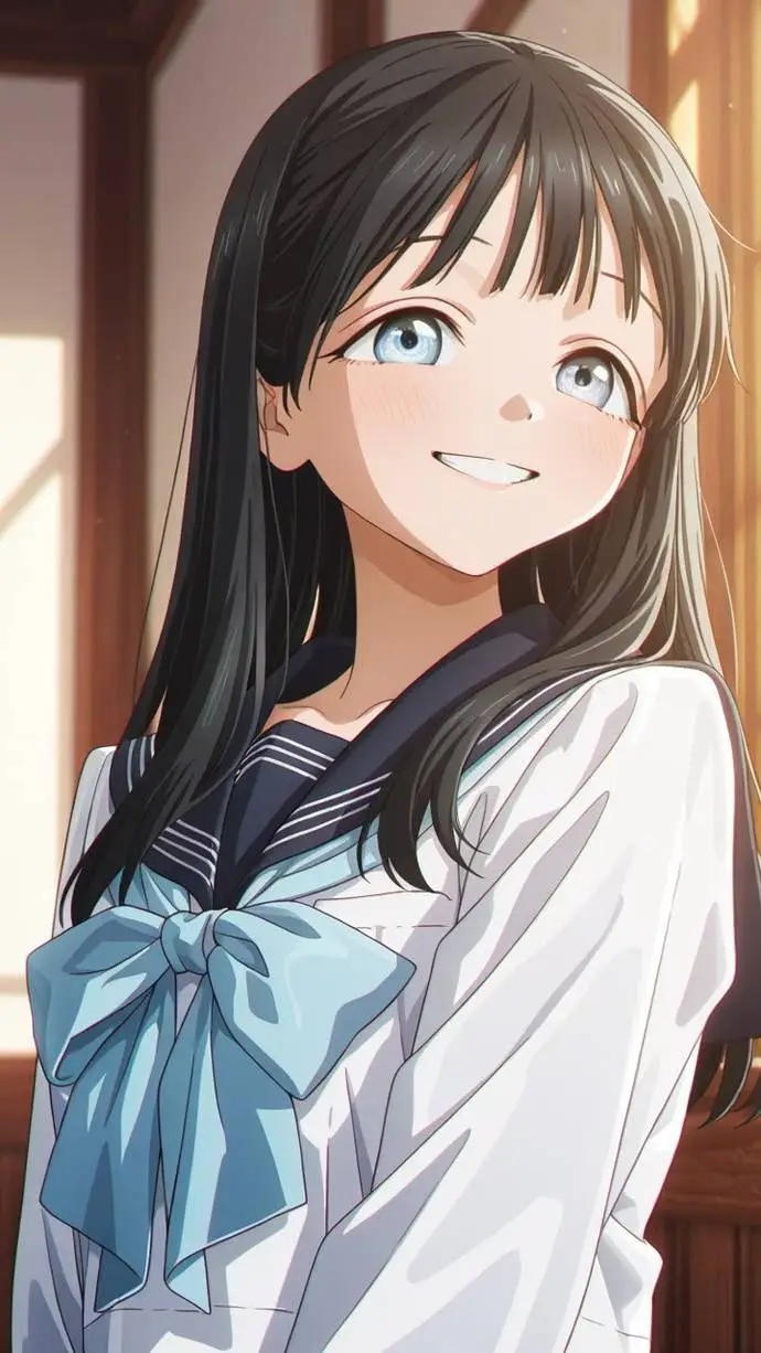 ai character: Komichi Akebi background