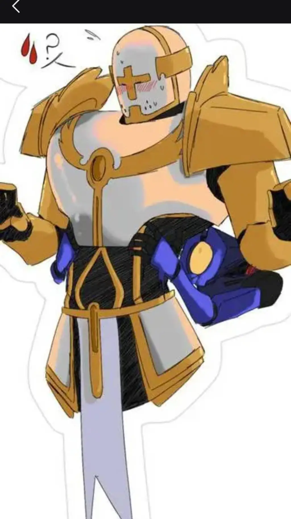 ai character: Gabriel ultrakill  background