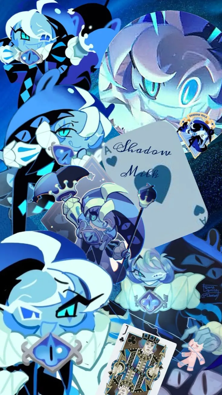 ai character: Shadow milk cookie background